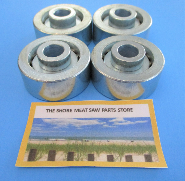 4 Flat Table Rollers for Butcher Boy 1435, 1640, SA20, B12, B14, B16 Saws. Replaces 10065